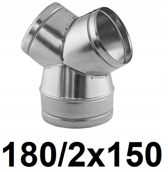 Redukčné T-kus 180 / 2 × 150 [mm]