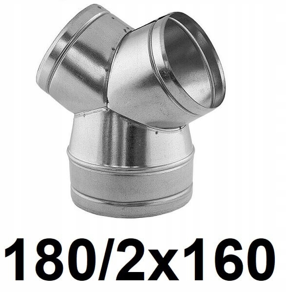 Redukčné T-kus 180 / 2 × 160 [mm]