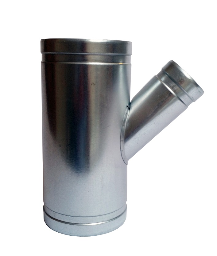 Redukčné T-kus 2 × 150 / 1 × 60 spiro odsávacia hadica