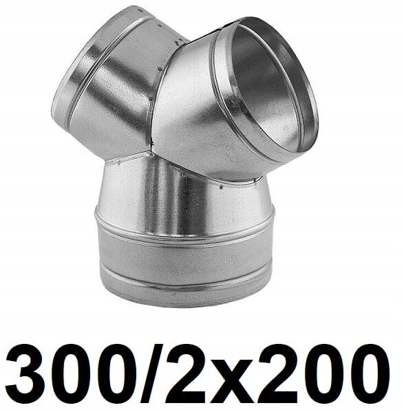 Redukčné T-kus 300 / 2 × 200 [mm]