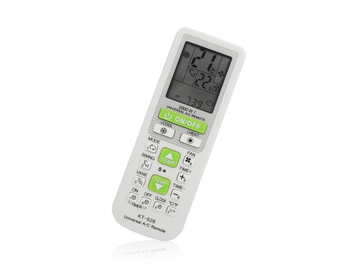 KT-628 UNIVERZÁLNA KLIMATIZÁCIA DIAĽKOVÉ OVLÁDANIE