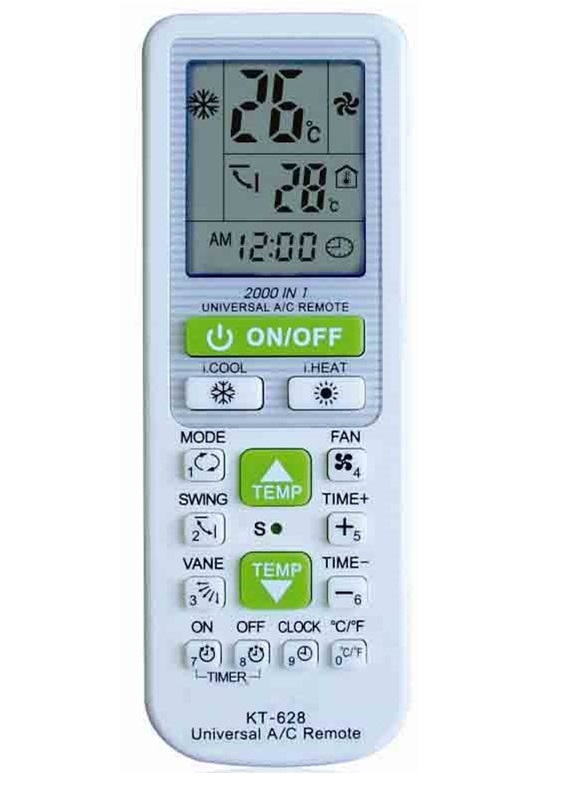 UNIVERZÁLNE DIAĽKOVÉ OVLÁDANIE S LCD KLIMATIZÁCIOU AC
