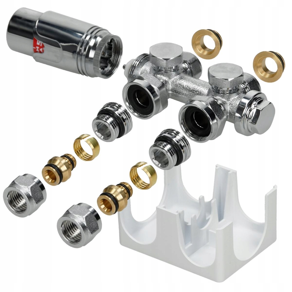 Univerzálny pripojovací termostat, biely