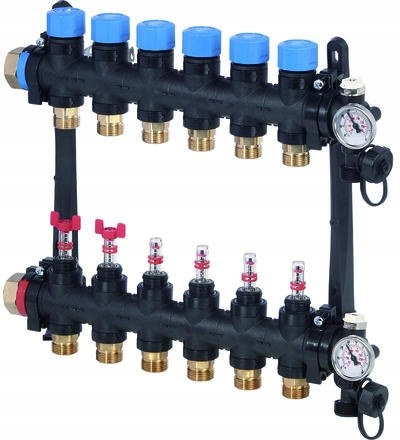 Uponor Vario M rozdeľovač s FM prietokomerom 4