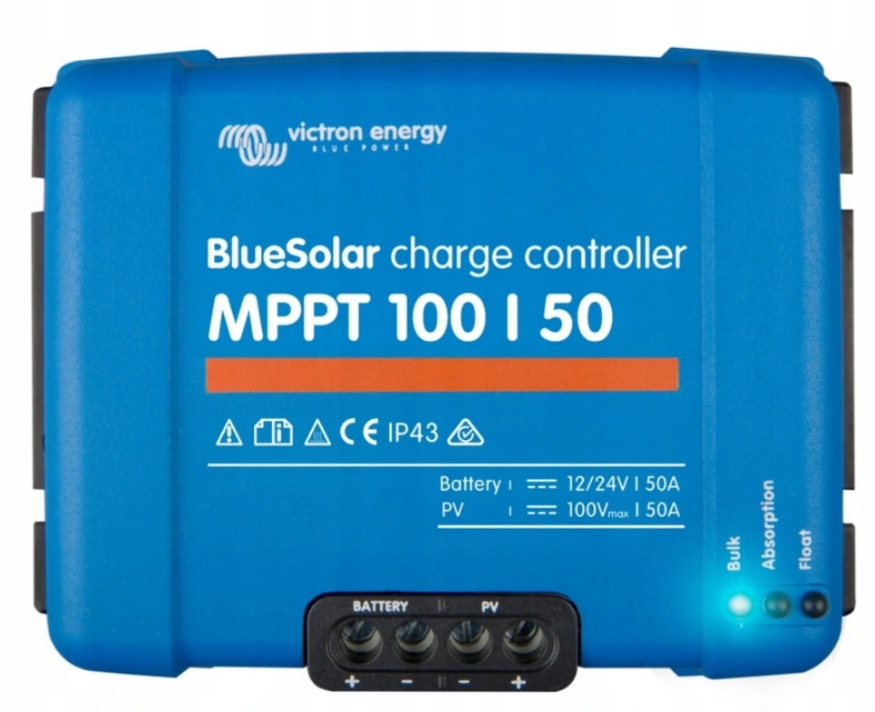 Fotovoltaika - VICTRON ENERGETICKÝ REGULÁTOR Blue Solar MPPT 100/50