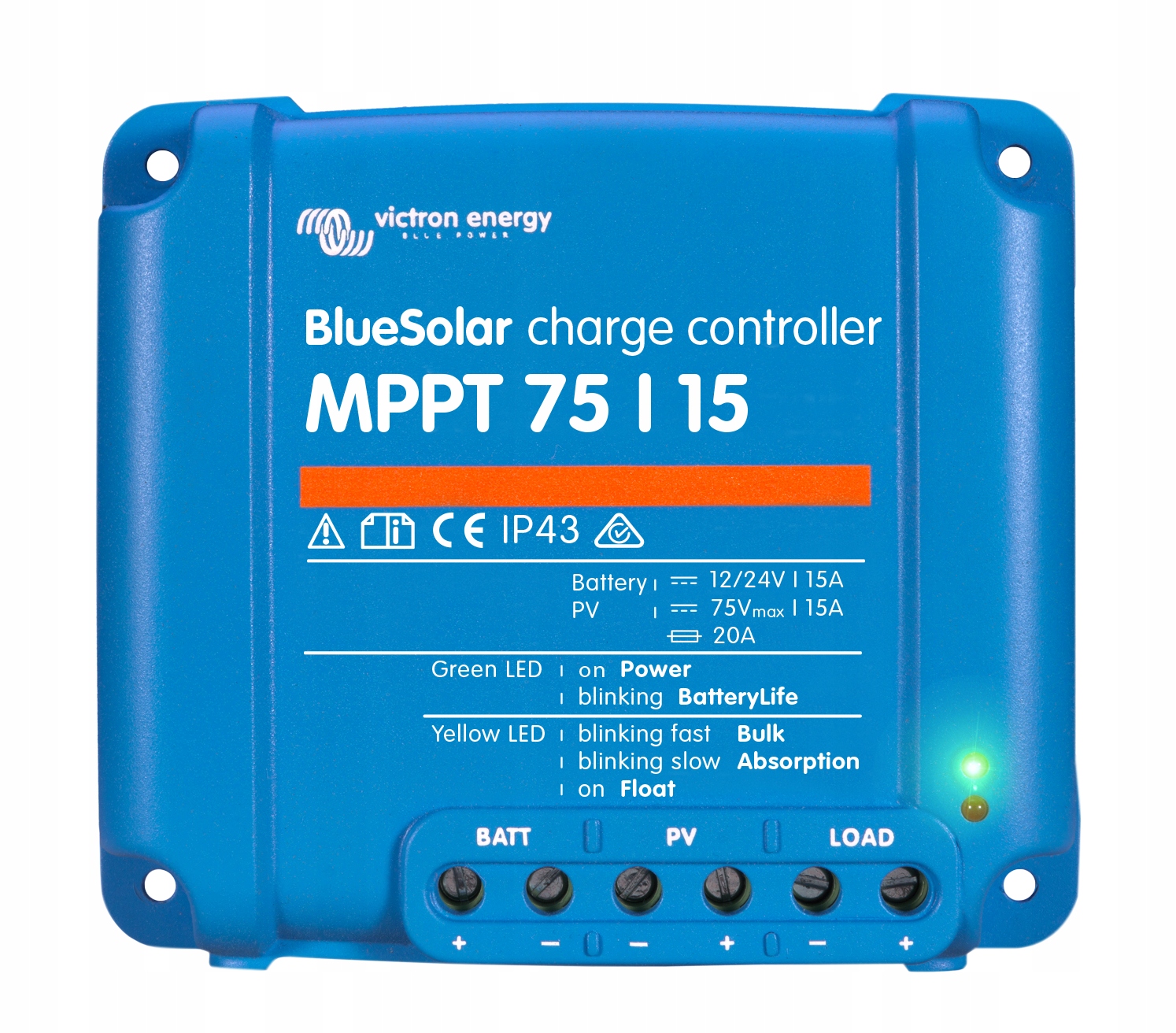 Fotovoltaika - Victron Energy nabíjanie regulátora MPPT 75/15