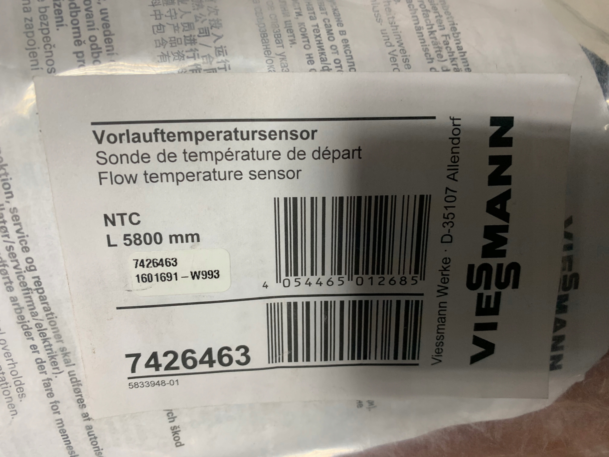 Snímač teploty VIESSMANN NTC