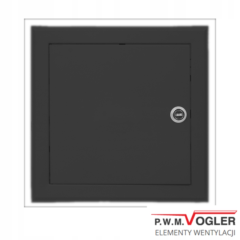 Revízne dvierka - Revízne dvere VOGLER 15x15 čierny zámok