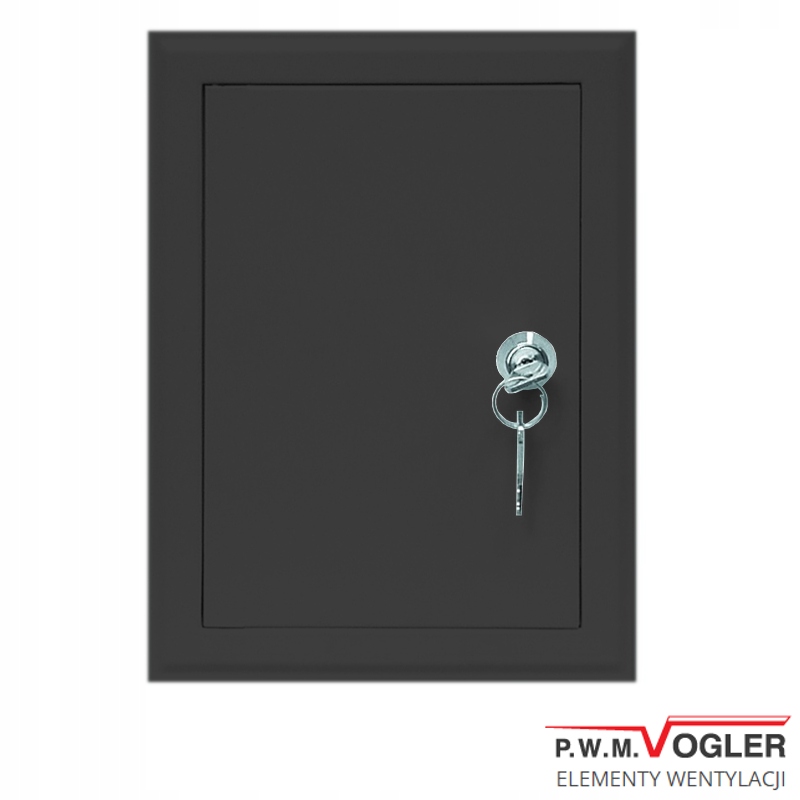 Revízne dvierka - Revízne dvere VOGLER 15x25 čierny zámok