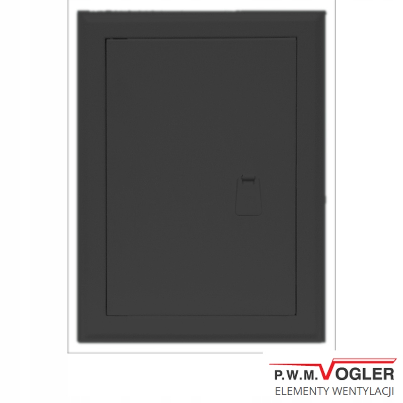 Revízne dvierka - Revízne dvere VOGLER 20x40 čierna kľučka