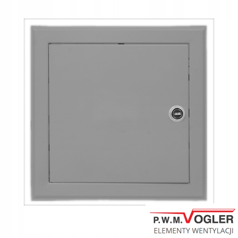 Revízne dvierka - VOGLER Revízne dvere 25x25 sivý zámok
