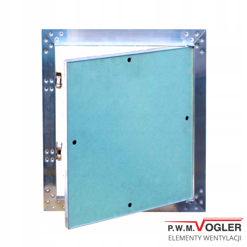 Revízne dvierka – Revízna klapka VOGLER K-G 500 × 500 × 12,5 HLINÍK
