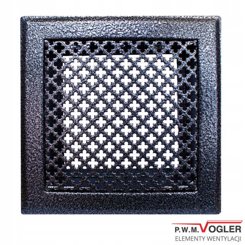 VOGLER Krbový rošt 15x15 starožitné strieborné ďateliny