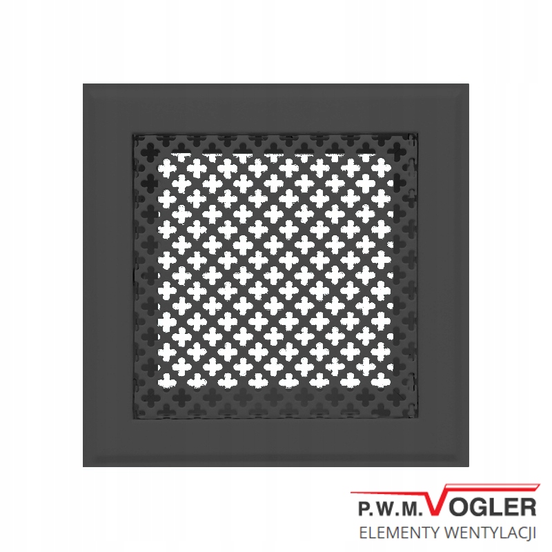 VOGLER Krbový rošt 15 × 15 čierny ďatelina