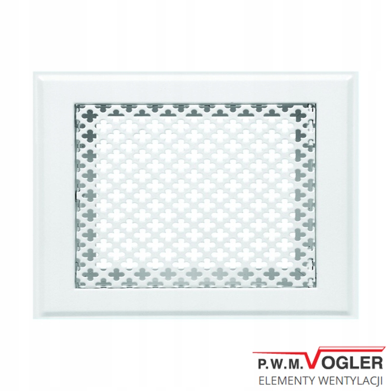 VOGLER Krbový rošt 20x15 biely ďatelina