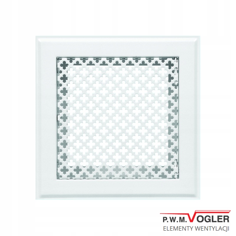 VOGLER Krbový rošt 20x20 biely ďatelina