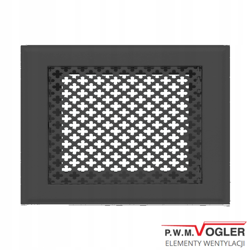 VOGLER Krbový rošt 30 × 15 čierny ďatelina