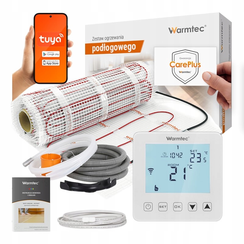 Sada podlahového vykurovania pre dlažbu Warmtec DS2-30/PRT