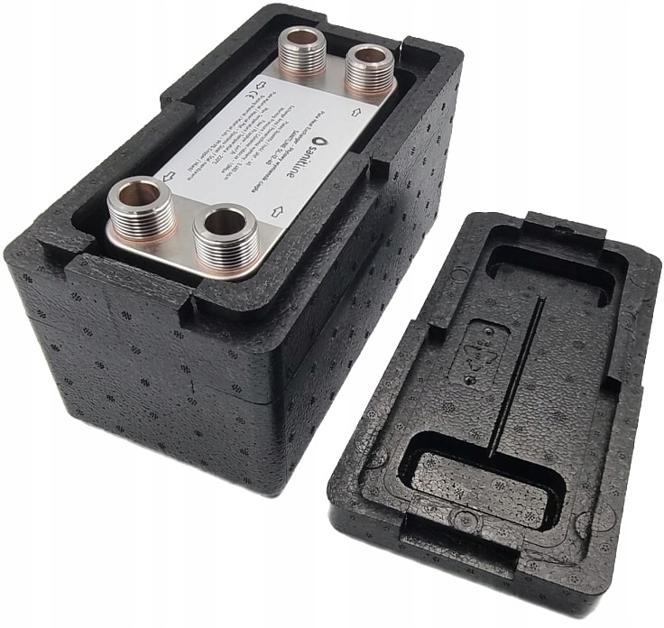 SANITLINE 40 DOSKOVÝ VÝMENNÍK TEPLA VÝKON 35kW 4x 3/4" + TEPELNÁ IZOL.