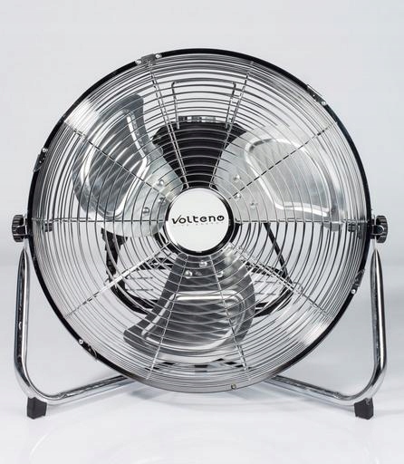 PODLAHOVÝ VENTILÁTOR-CIRKULÁTOR 55W 35cm CHROM.