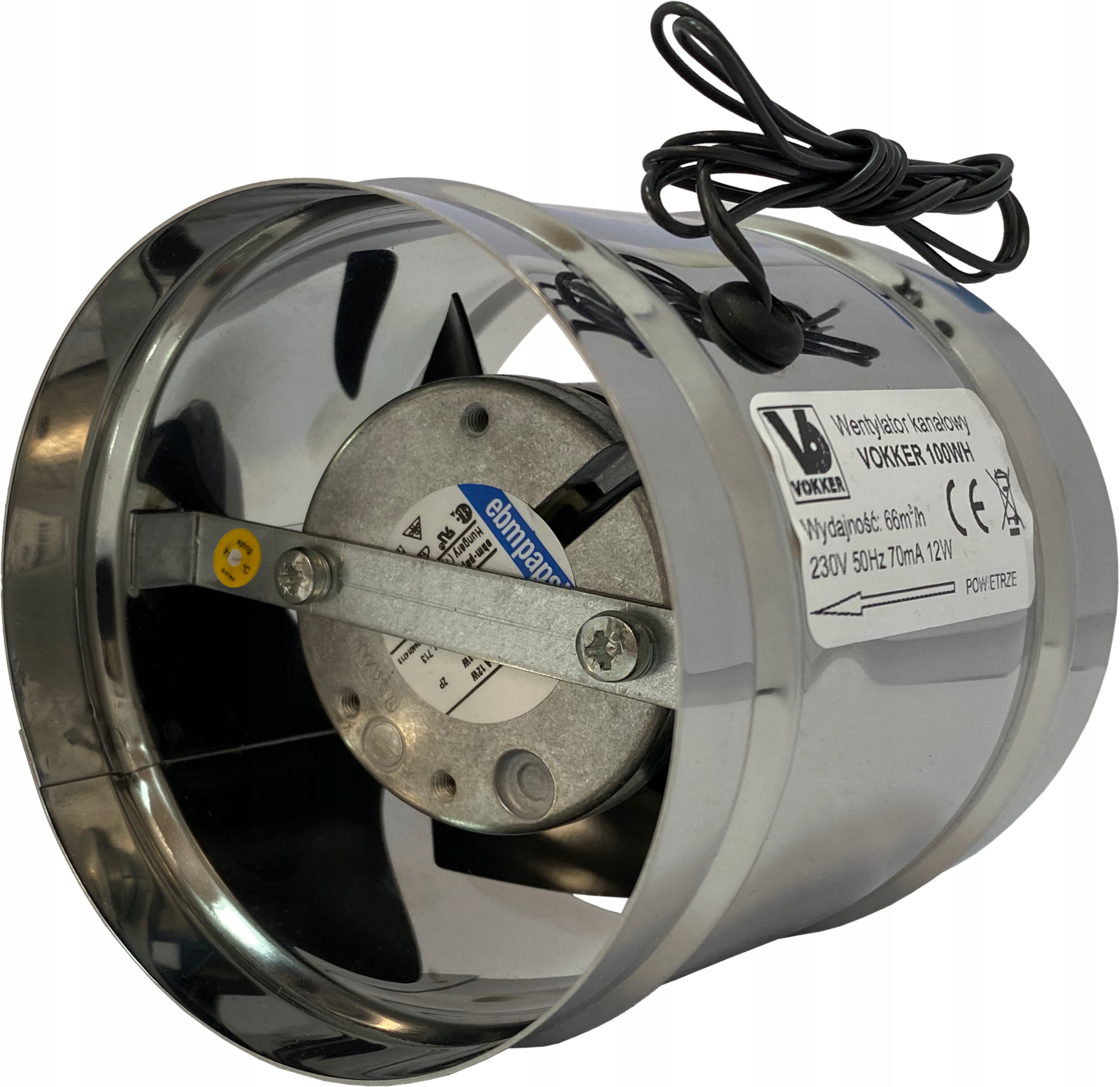 TURBÍNOVÝ VENTILÁTOR WH 100 EBM 66 m3 / h EBM