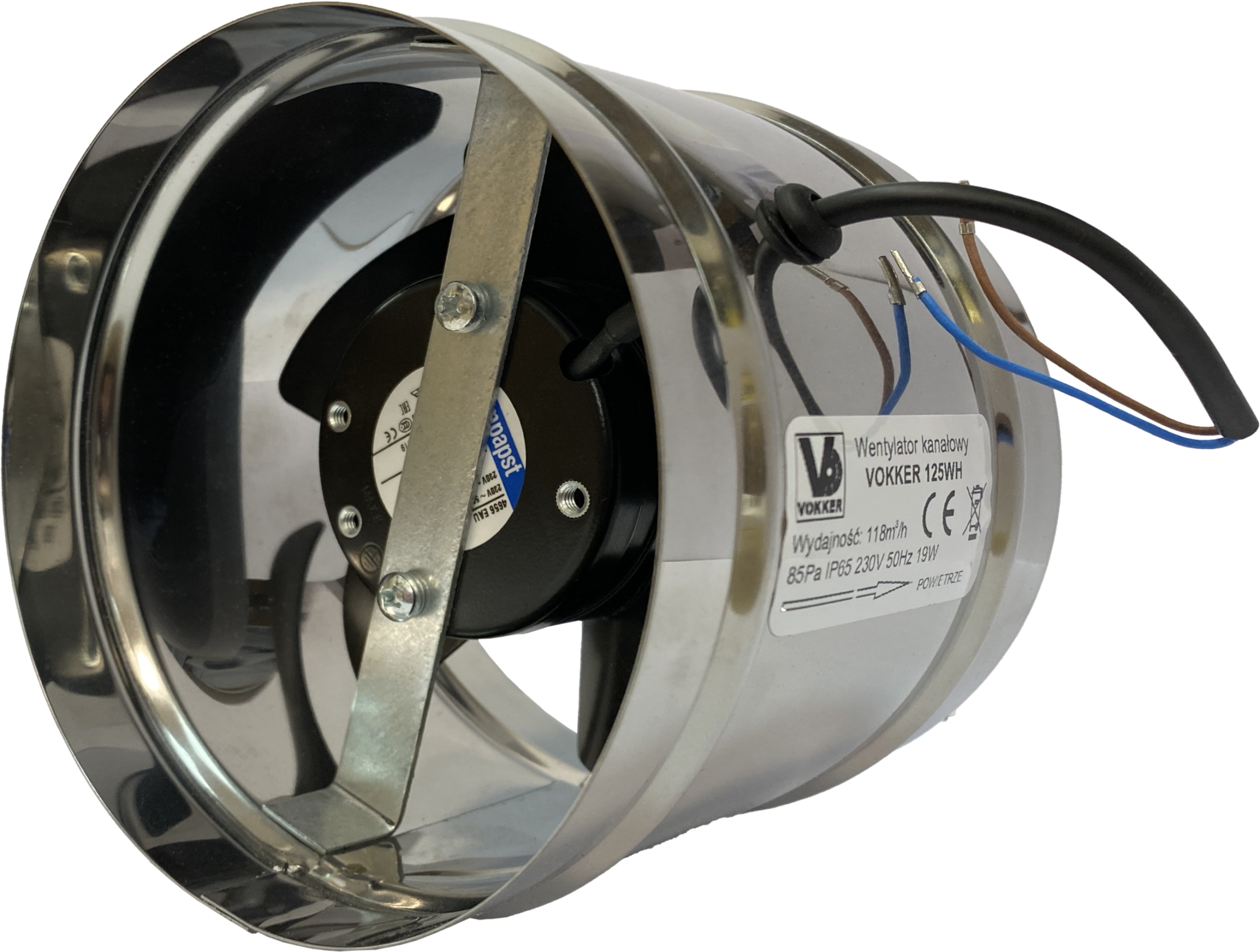 TURBÍNA WH 125 EBM VÝFUKOVÝ VENTILÁTOR 118m3 / h EBM
