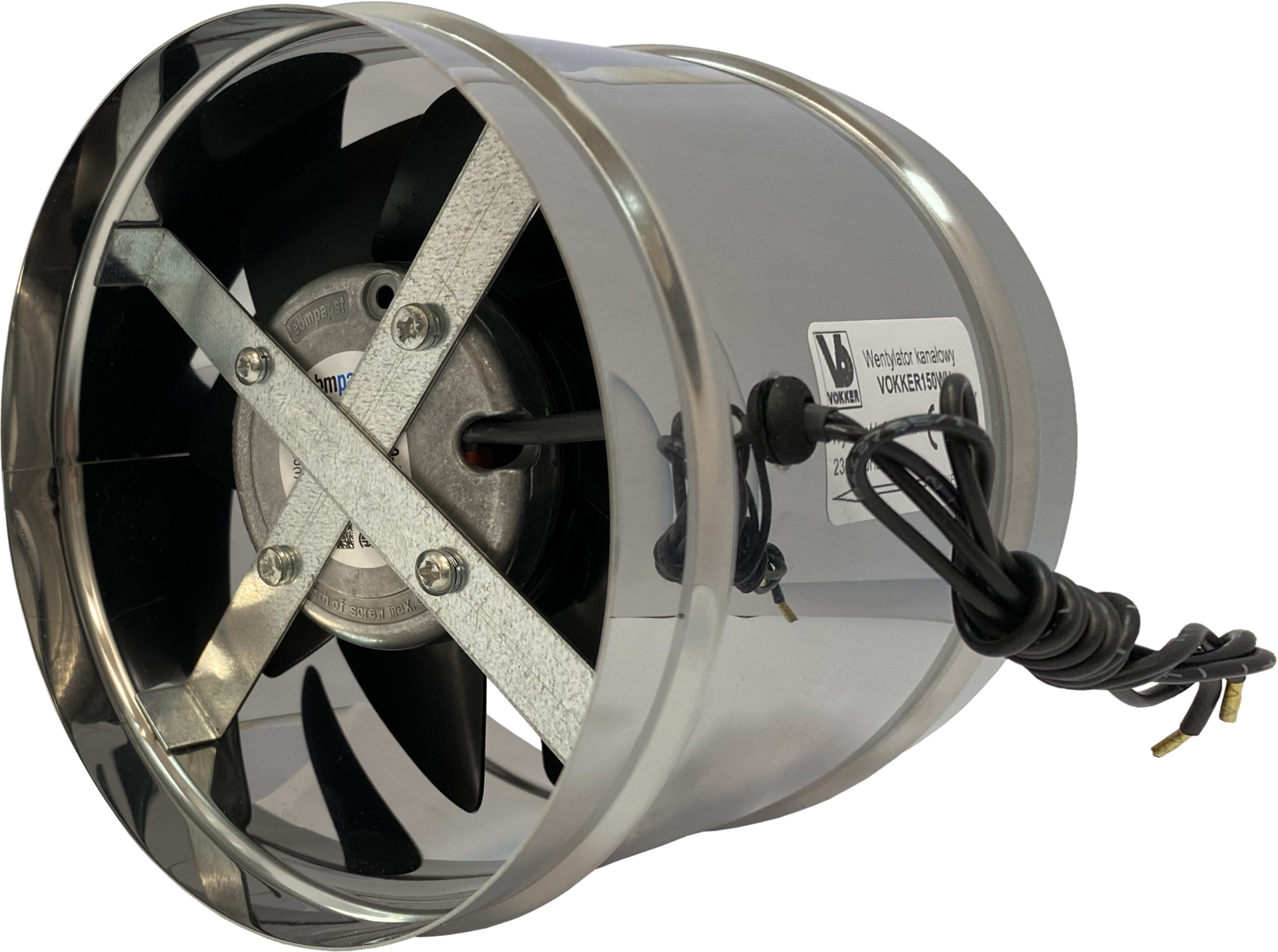 TURBÍNOVÝ VENTILÁTOR WH 150 EBM 340m3 / h EBM