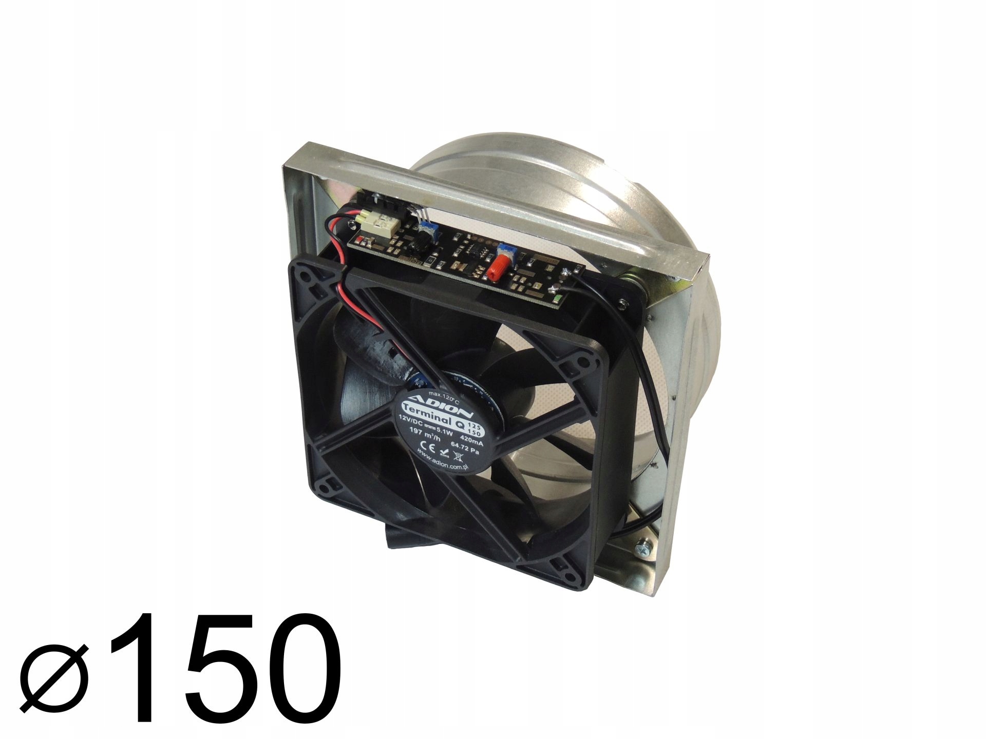 TERMINÁLOVÝ VENTILÁTOR TURBÍNOVÉHO KRBU Q 150 RTO
