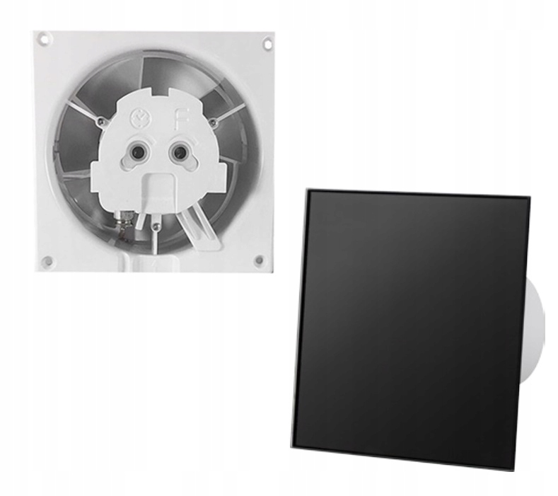 Ventilátor – VENTILÁTOR KÚPEĽNE 100 ČIERNY PANEL MAT dRim