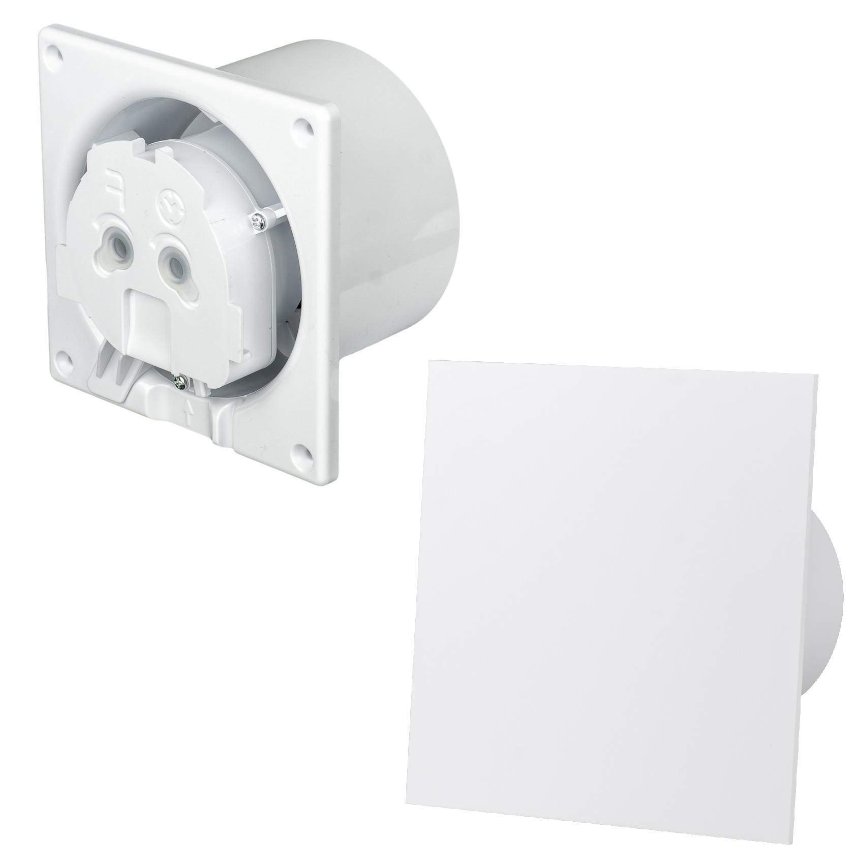 Ventilátor - VNÚTORNÁ KÚPEĽŇA VENTILÁTOR TICHÝ BIELY LESK