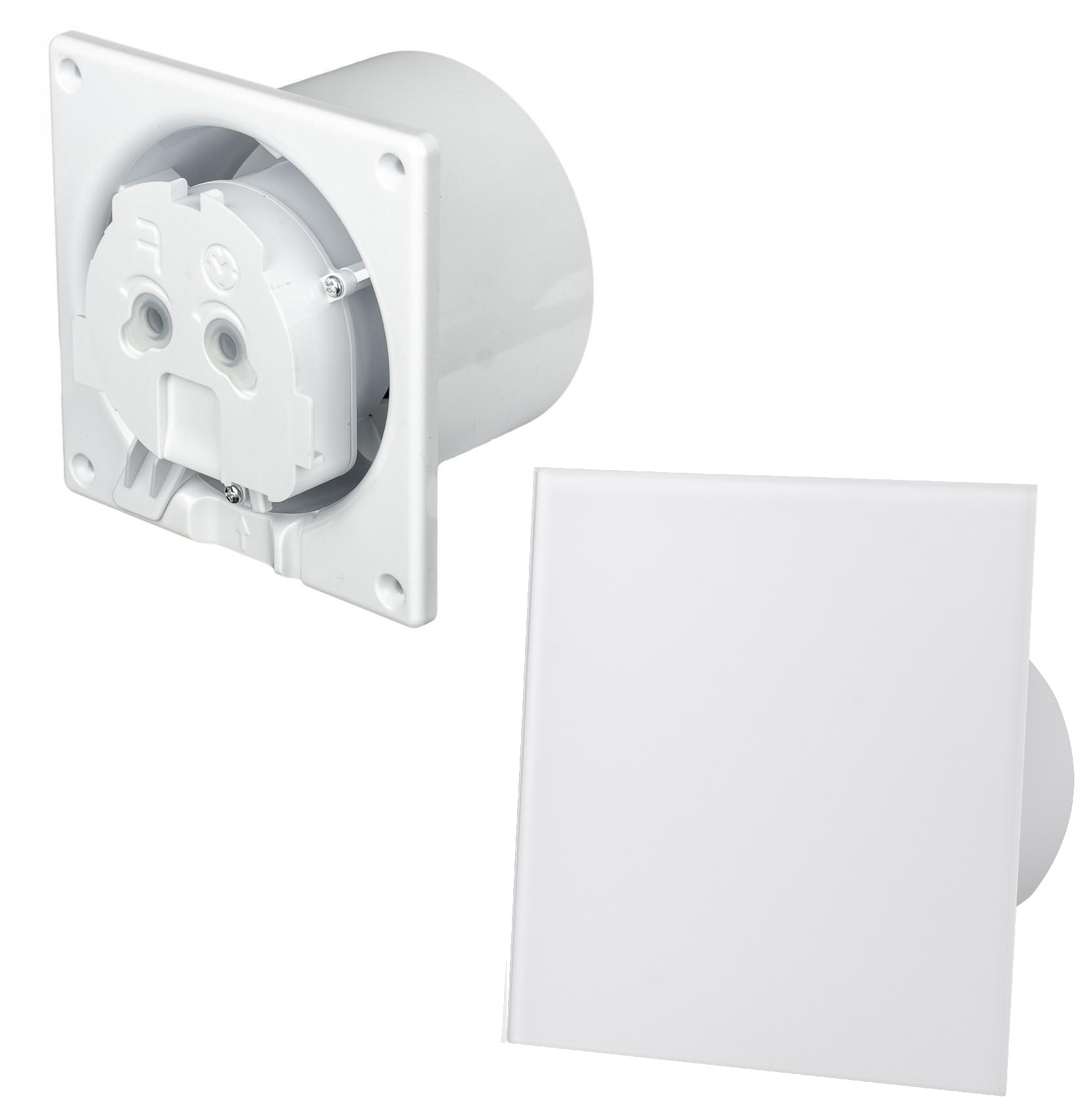 Ventilátor - PANEL KÚPEĽNE VENTILÁTOR SKLO SKLENENÉ MATNÉ BIELE