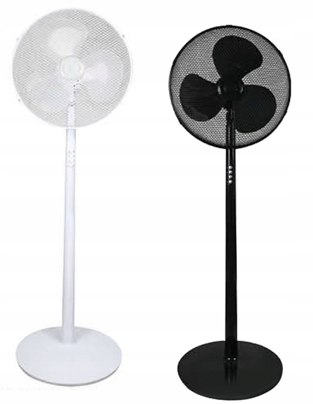 Ventilátor – STOJANOVÝ VENTILÁTOR 16 "biely / čierny ventilátor