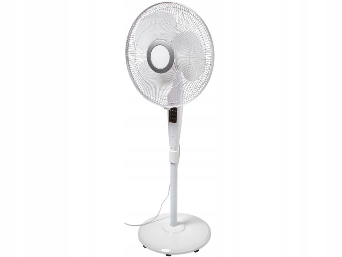 Ventilátor – Stojací ventilátor s diaľkovým ovládaním BIELY 40 cm