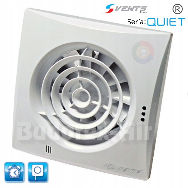 Ventilátor – Káblový spínač VENTS 100 QUIET FAN *. časovač.
