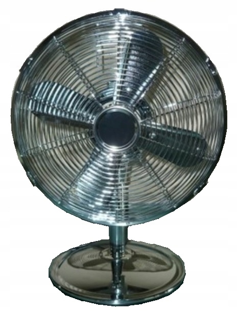 STOLNÝ VENTILÁTOR SILNÝ CHRÓM 33cm 45W
