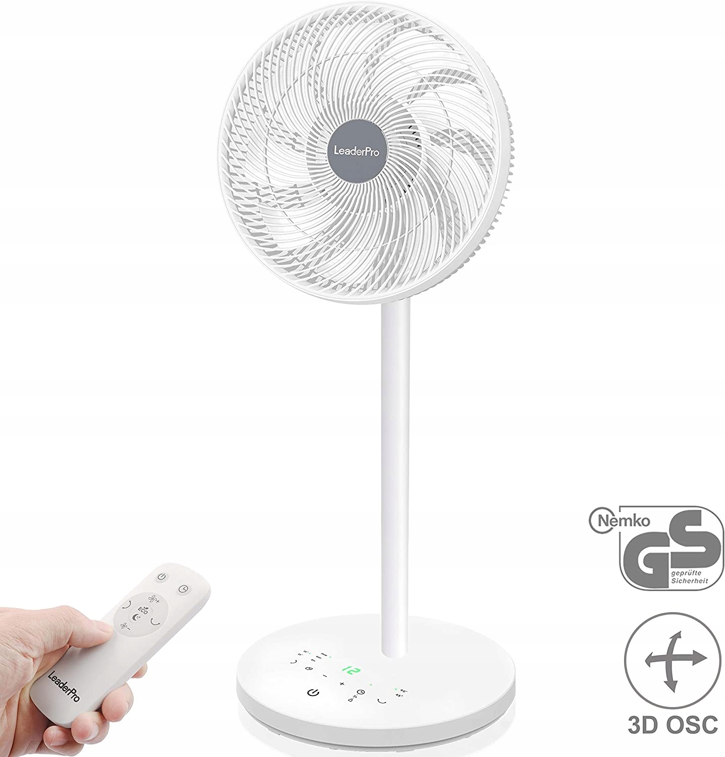 Ventilátor - VENTILÁTOR PODLAHY LEADERPRO 12 REŽIMOV