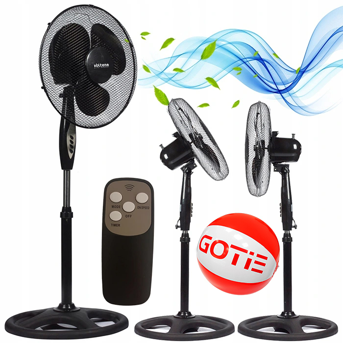 Ventilátor - STÁLY VENTILÁTOR PODLAHY + DIAĽKOVÉ OVLÁDANIE