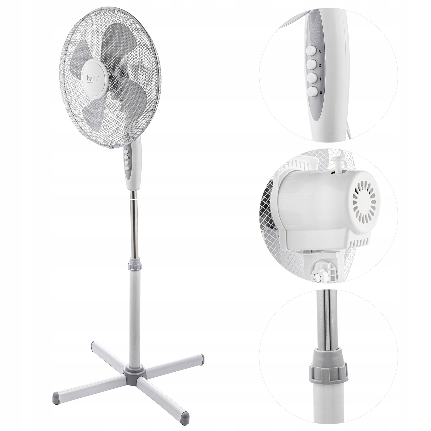 Ventilátor – PODLAHOVÝ VENTILÁTOR BOTTI 126 cm
