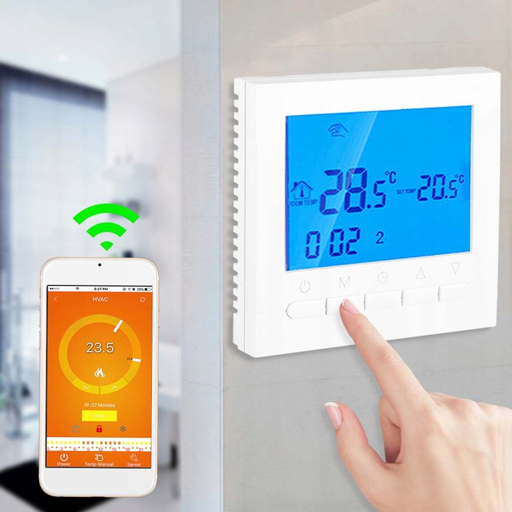 OVLÁDAČ TEPLOTY WIFI DIGITÁLNE LCD TERMOSY