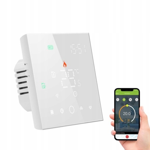 WIFI TUYA Termostat Elektrický ohrev 16 A
