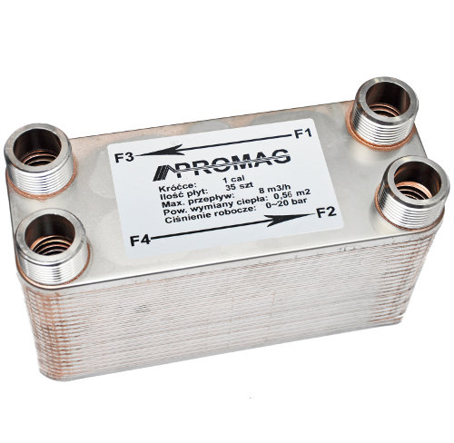 35 DOSKOVÝ VÝMENNÍK TEPLA do 45 kW 1 "DN25