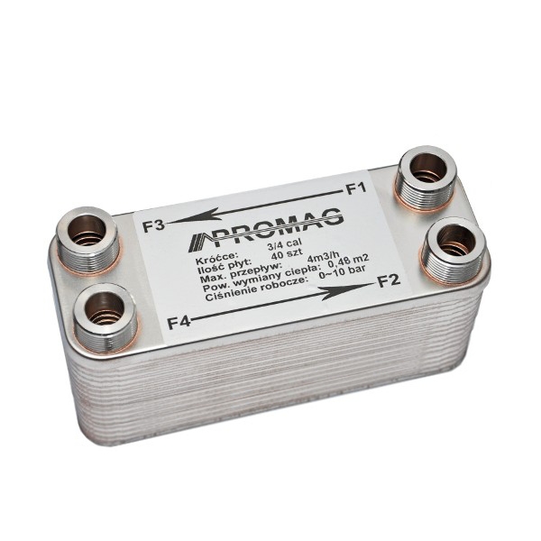 40 DOSKOVÝ VÝMENNÍK TEPLA 35 kW 3/4 "DN20