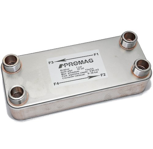 Výmenník tepla 45 kW 20 doska 1 "DN25 promag