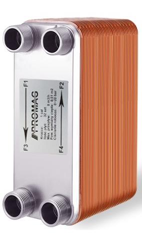80 DOSKOVÝ VÝMENNÍK TEPLA 300 kW 5/4 "DN32