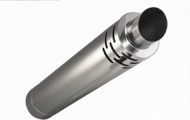 Horizontálny výtlačný bočný tip 80/125 1 m turbo sps