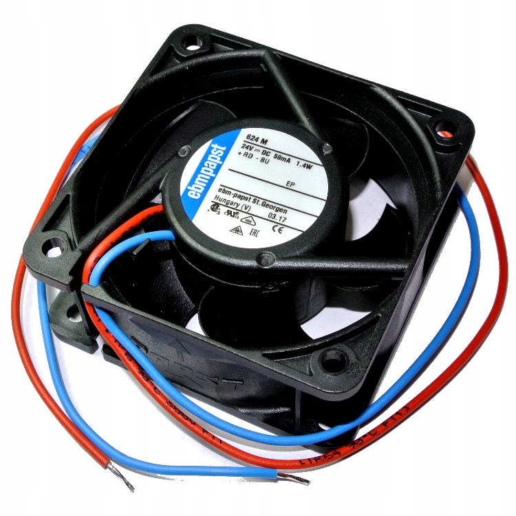Ventilátor – Ventilátor 24 V 60 × 25 mm ebmpapst 624 m [1ks] # RF101