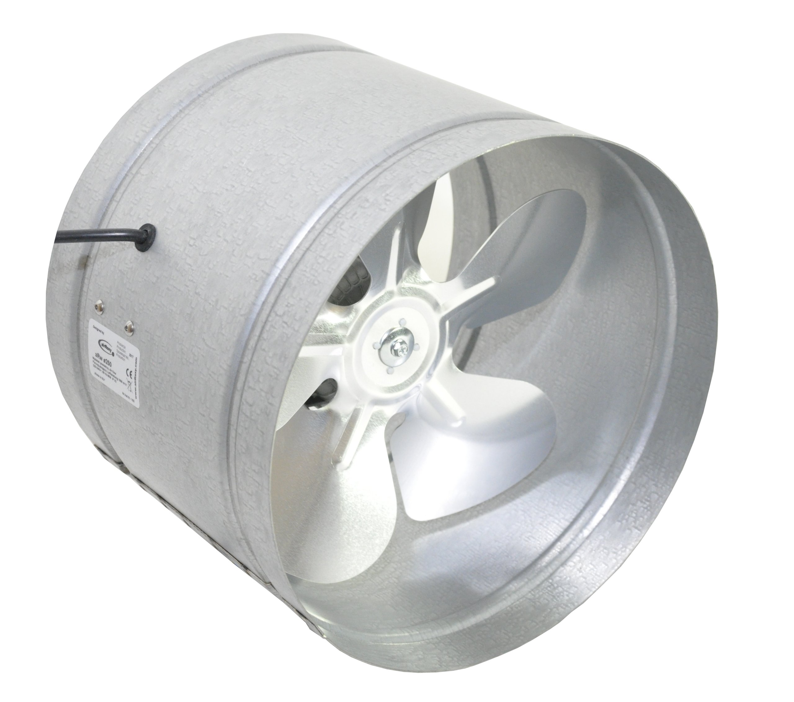 Ventilátor – Potrubný ventilátor z priemyselnej ocele D-210 mm