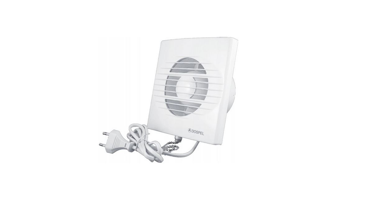 Ventilátor – Kúpeľňový ventilátor so spínačom a káblom 100