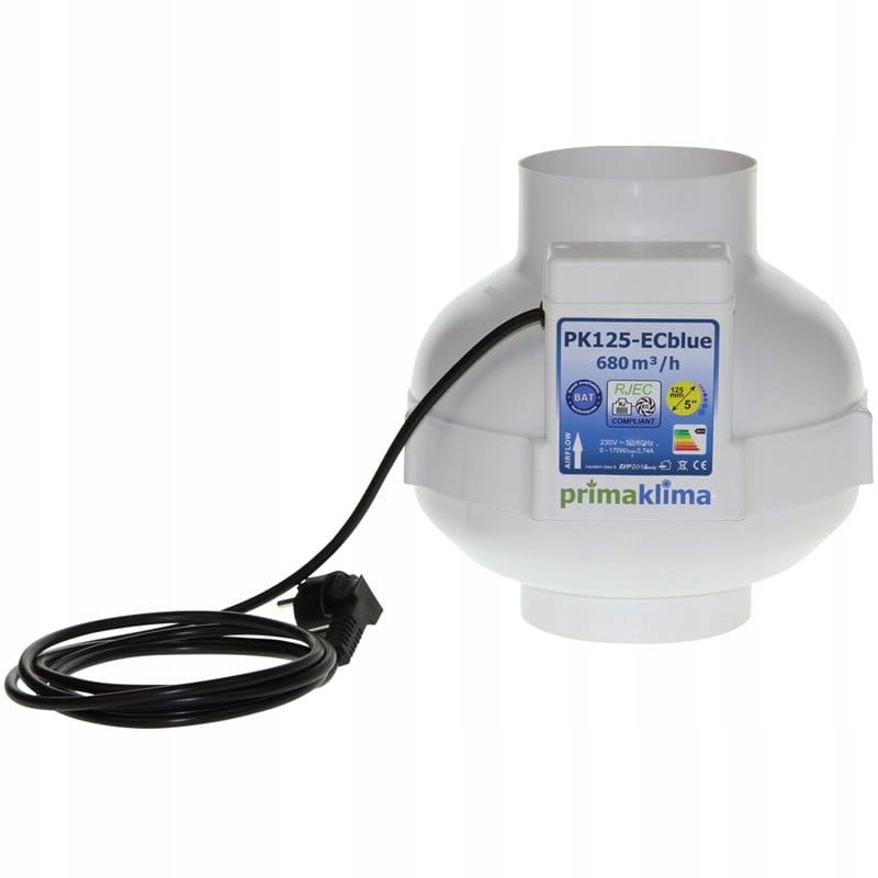 Ventilátor – Ventilátor PK125-ECblue 680m3 / h