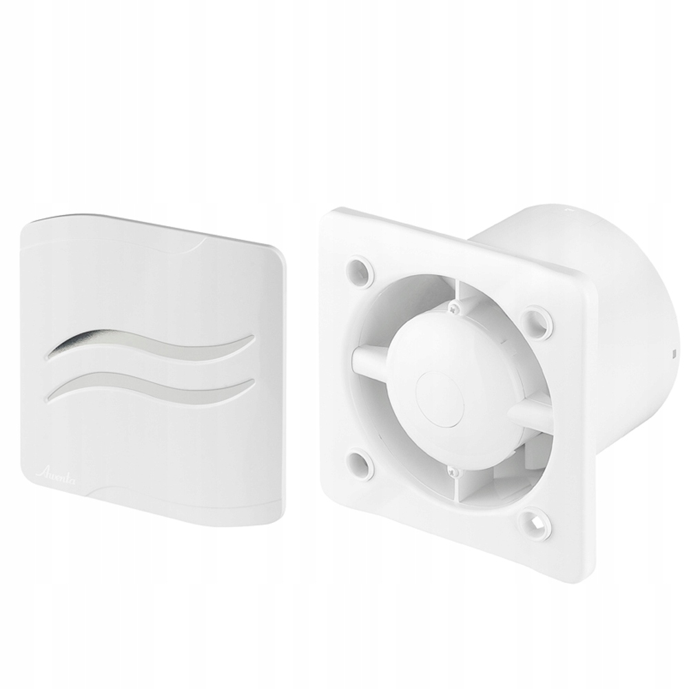 Ventilátor - Ventilátor + panel S-line Hygrostat Awenta White